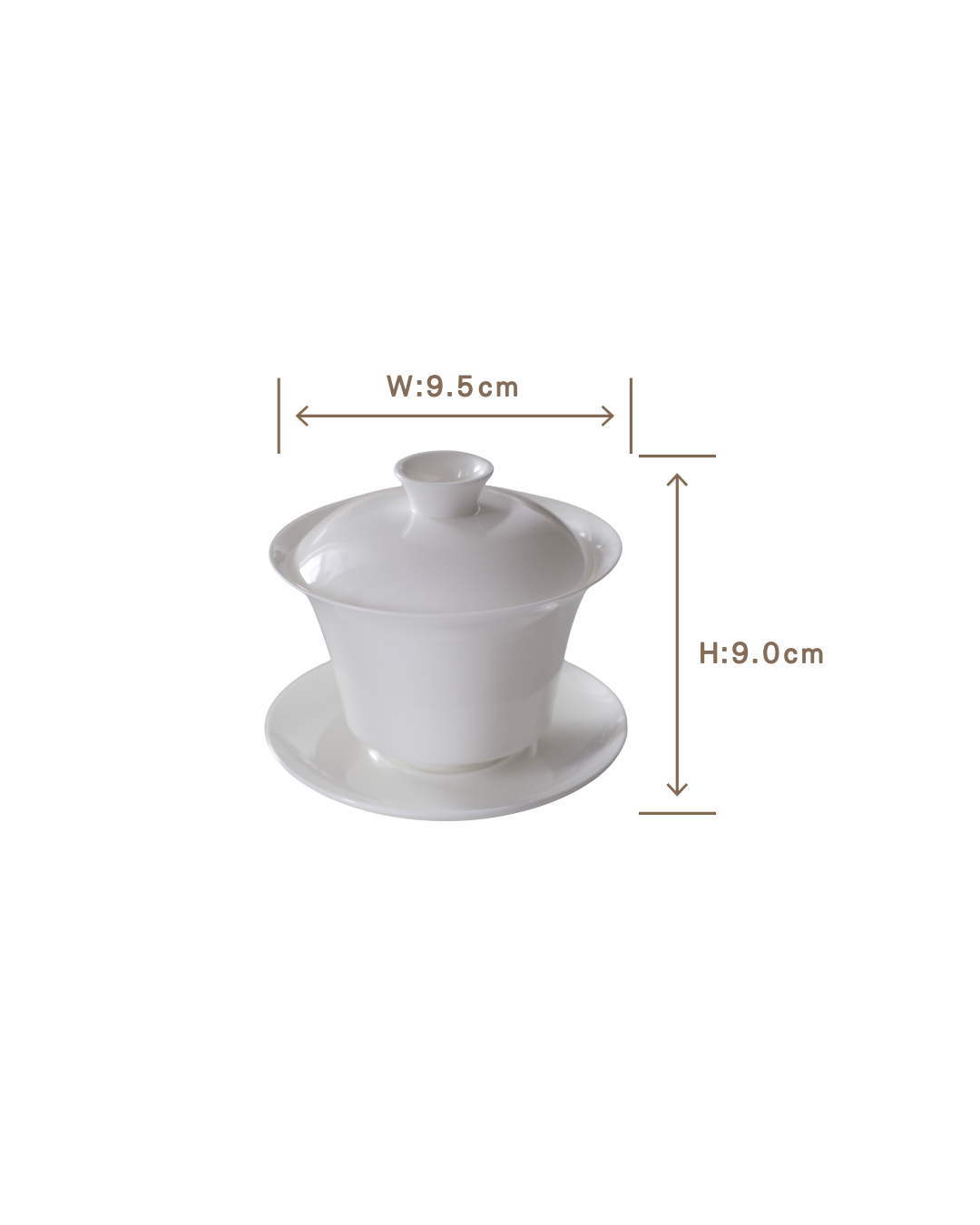 骨瓷薄蓋碗 Bone China Thin Gaiwan - 200ml