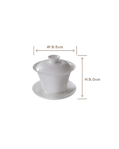 骨瓷薄蓋碗 Bone China Thin Gaiwan - 200ml