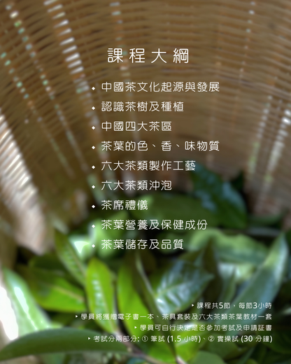 茶學入門及茶道養生 — 證書課程